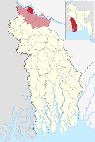 Location of Bheramara Upazila