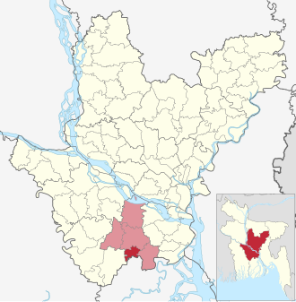 Location of Dasar Upazila