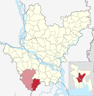 Location of Kotalipara Upazila