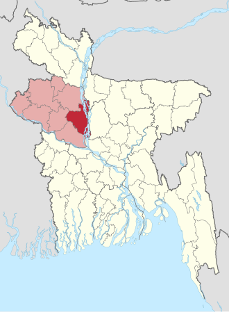 Location of Sirajganj District