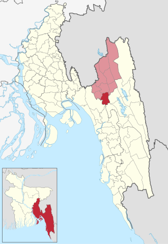 Location of Lakshmichhari Upazila