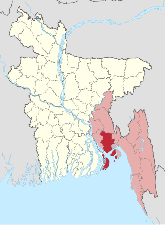 Location of Noakhali District