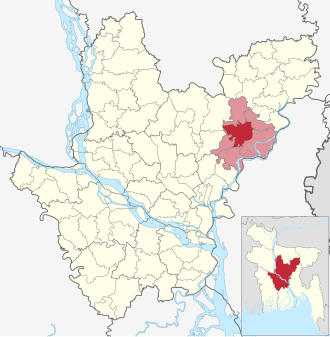 Location of Shibpur Upazila