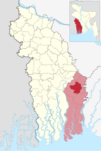 Location of Bagerhat Sadar Upazila