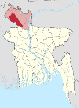 Location of Dinajpur District