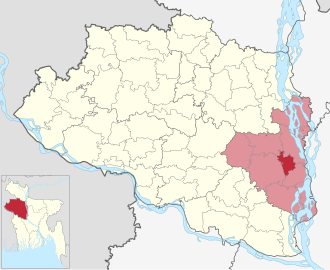 Location of Kamarkhanda Upazila