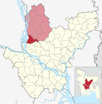 Location of Nagarpur Upazila