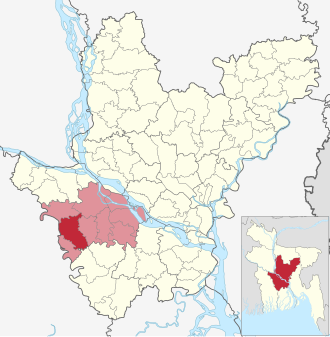 Location of Boalmari Upazila