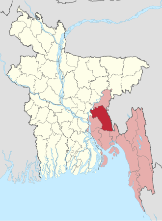 Location of Cumilla District