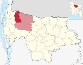 Location of Sreebardi Upazila