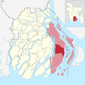 Location of Lalmohan Upazila