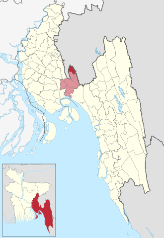 Location of Parshuram Upazila