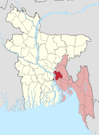 Location of Chandpur District