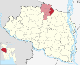 Location of Kalai Upazila