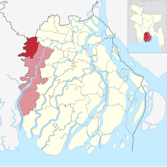 Location of Nazirpur Upazila