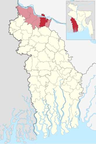 Location of Kumarkhali Upazila