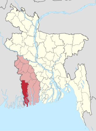 Location of Satkhira District