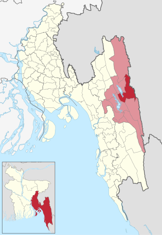 Location of Barkal Upazila