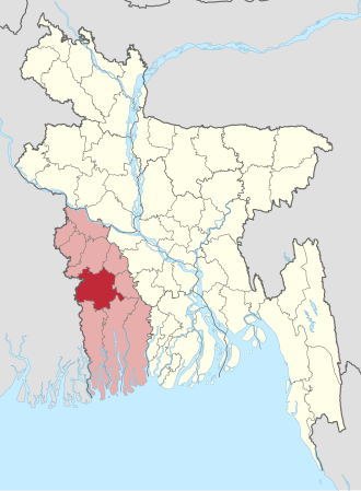 Location of Jashore District