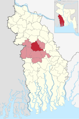 Location of Jashore Sadar Upazila