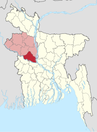 Location of Pabna District