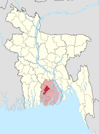Location of Jhalokati District