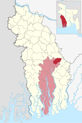Location of Terokhada Upazila
