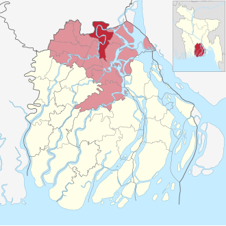 Location of Muladi Upazila