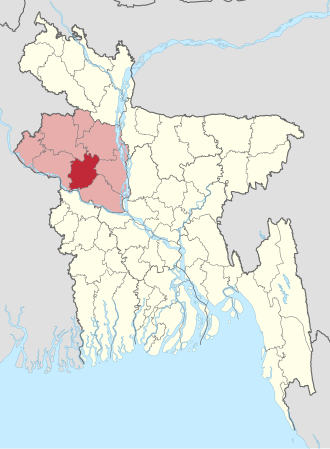 Location of Natore District