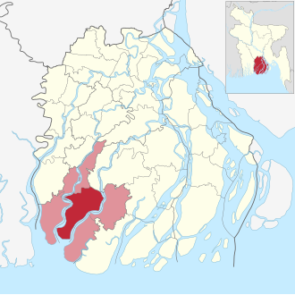 Location of Barguna Sadar Upazila