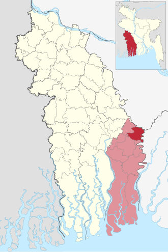 Location of Chitalmari Upazila