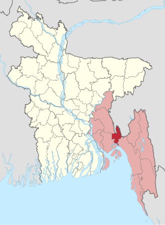 Location of Feni District
