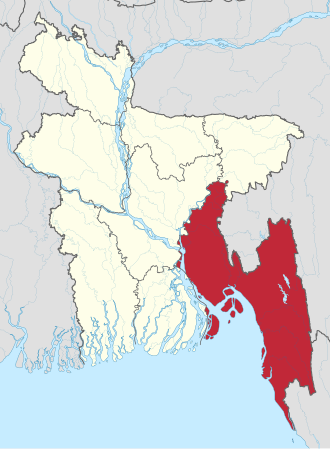 Location of Chattogram Division