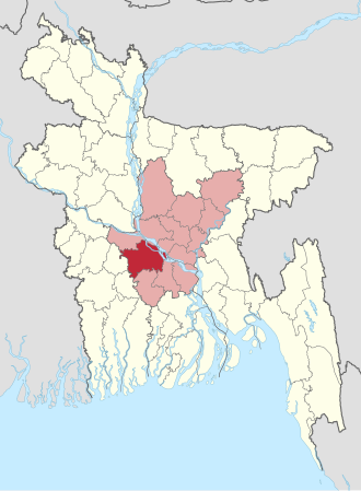 Location of Faridpur District
