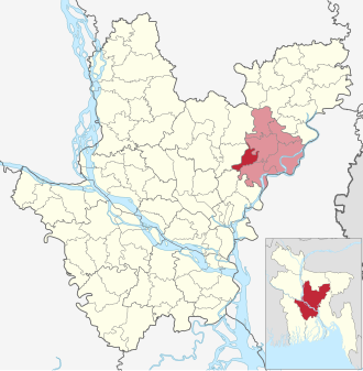 Location of Palash Upazila