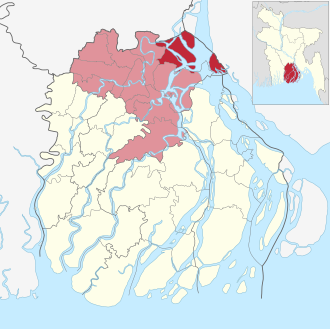 Location of Hizla Upazila