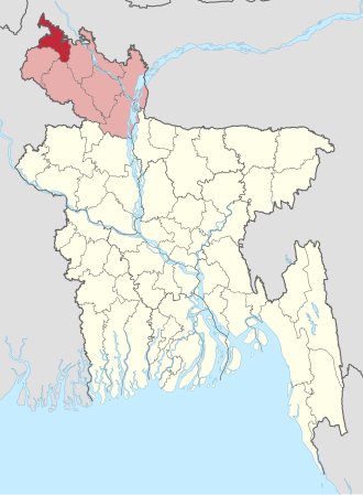 Location of Panchagarh District
