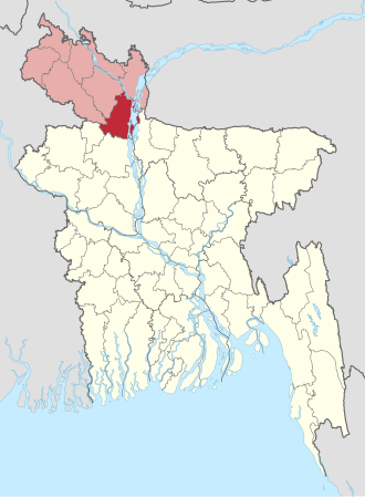 Location of Gaibandha District