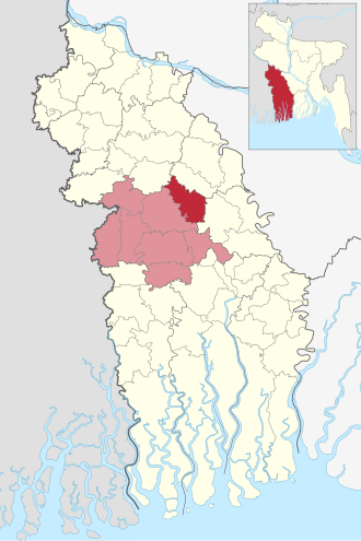 Location of Bagherpara Upazila