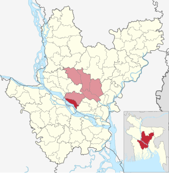Location of Dohar Upazila
