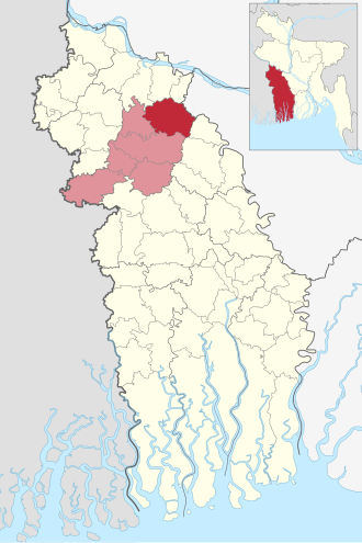 Location of Shailkupa Upazila