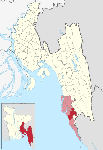 Location of Ramu Upazila