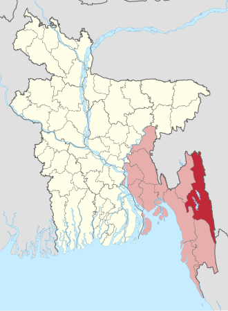 Location of Rangamati District