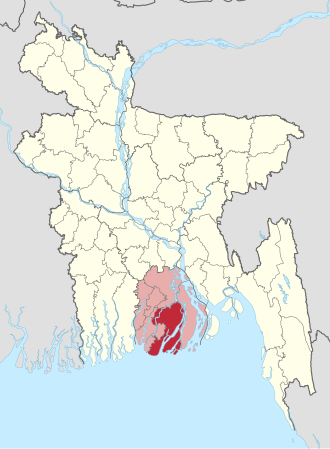 Location of Patuakhali District
