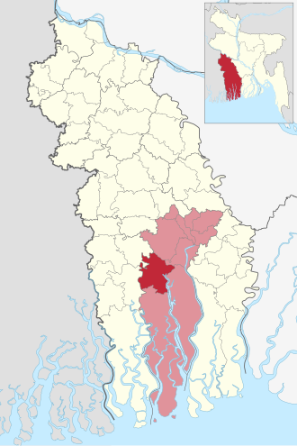 Location of Paikgachha Upazila