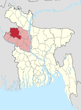 Location of Naogaon District