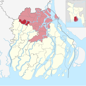 Location of Banaripara Upazila