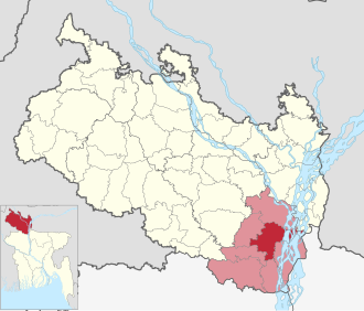 Location of Gaibandha Sadar Upazila
