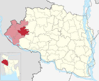 Location of Nachol Upazila
