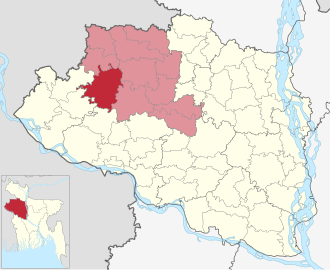 Location of Niamatpur Upazila